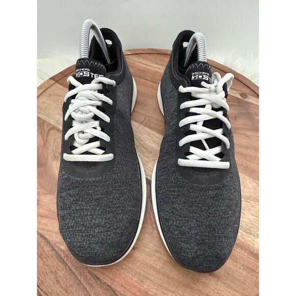 Skechers Shoes Womens Size 8.5 Black Gray Go Step Yoga Max Quick-Fit SN 14485 - Picture 5 of 10